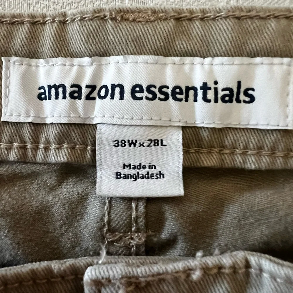 Amazon Essentials Khaki Pants 38x28